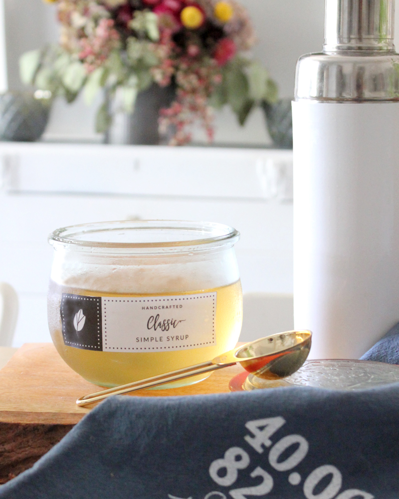 Infused Simple Syrup Recipes with Free Labels - Tonality Designs