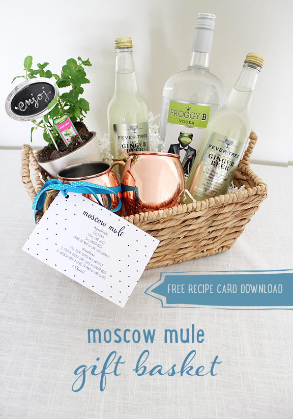 Moscow Mule Gift Basket - FREE Recipe Card Download ...