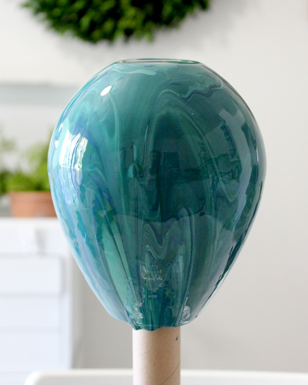 DIY Faux Marble Vase - Tonality Designs